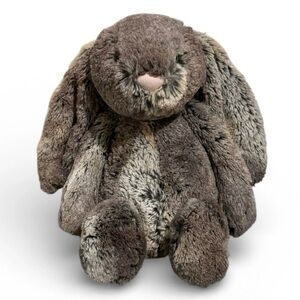 Jellycat Bashful Bunny Woodland Plush Stuffed Animal Medium 12in Brown/Gray